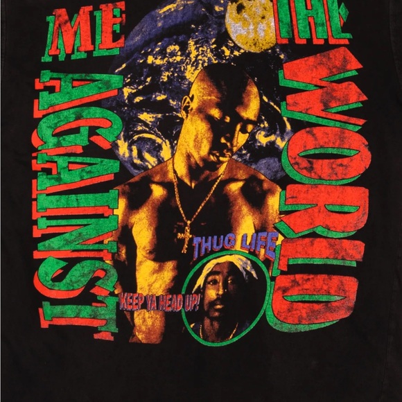 Rare Vintage Bootleg 2PAC TEE SHIRT 1990's SIZE XL- Y2K All eyes on me, Tupac - Picture 2 of 7